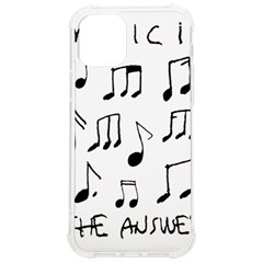 Music Is The Answer Phrase Concept Graphic Iphone 12/12 Pro Tpu Uv Print Case by dflcprintsclothing