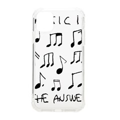 Music Is The Answer Phrase Concept Graphic Iphone 11 Tpu Uv Print Case by dflcprintsclothing