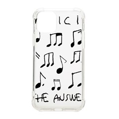 Music Is The Answer Phrase Concept Graphic Iphone 11 Pro 5 8 Inch Tpu Uv Print Case by dflcprintsclothing