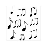 Music Is The Answer Phrase Concept Graphic Square Satin Scarf (30  x 30 ) Front