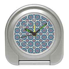 Mandala Seamless Background Texture Travel Alarm Clock