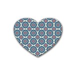 Mandala Seamless Background Texture Rubber Coaster (Heart) Front