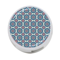 Mandala Seamless Background Texture 4-port Usb Hub (one Side)