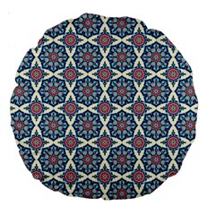 Mandala Seamless Background Texture Large 18  Premium Round Cushions