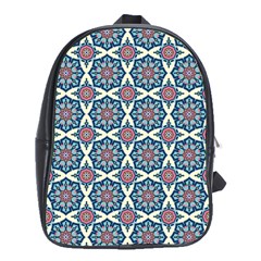 Mandala Seamless Background Texture School Bag (xl)