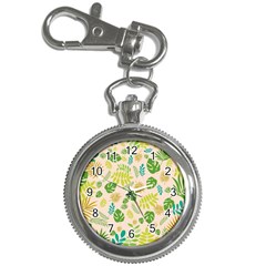 Tropical Leaf Leaves Palm Green Key Chain Watches