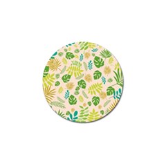 Tropical Leaf Leaves Palm Green Golf Ball Marker (4 Pack)