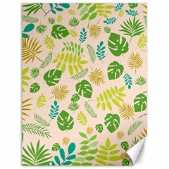 Tropical Leaf Leaves Palm Green Canvas 12  X 16 