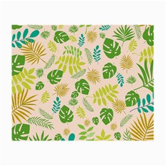 Tropical Leaf Leaves Palm Green Small Glasses Cloth (2 Sides)