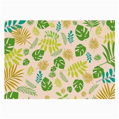 Tropical Leaf Leaves Palm Green Large Glasses Cloth