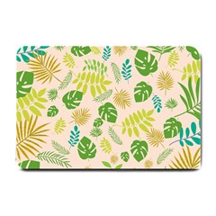 Tropical Leaf Leaves Palm Green Small Doormat by Jancukart