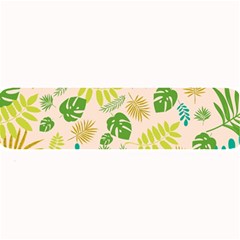 Tropical Leaf Leaves Palm Green Large Bar Mat by Jancukart