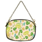 Tropical Leaf Leaves Palm Green Chain Purse (Two Sides) Front