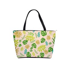 Tropical Leaf Leaves Palm Green Classic Shoulder Handbag by Jancukart