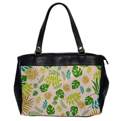 Tropical Leaf Leaves Palm Green Oversize Office Handbag