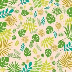 Tropical Leaf Leaves Palm Green Play Mat (rectangle) by Jancukart