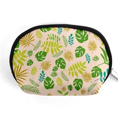 Tropical Leaf Leaves Palm Green Accessory Pouch (medium)