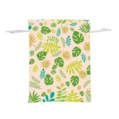 Tropical Leaf Leaves Palm Green Lightweight Drawstring Pouch (l)