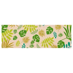 Tropical Leaf Leaves Palm Green Banner And Sign 12  X 4  by Jancukart