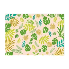 Tropical Leaf Leaves Palm Green Crystal Sticker (a4)