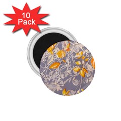 Fabric Floral Background 1 75  Magnets (10 Pack) 