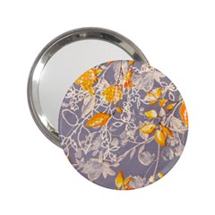 Fabric Floral Background 2 25  Handbag Mirrors