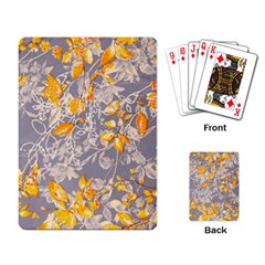 Fabric Floral Background Playing Cards Single Design (rectangle)