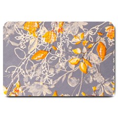 Fabric Floral Background Large Doormat by Jancukart