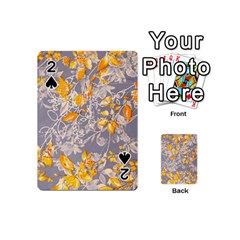 Fabric Floral Background Playing Cards 54 Designs (mini)