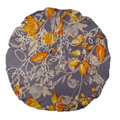 Fabric Floral Background Large 18  Premium Round Cushions