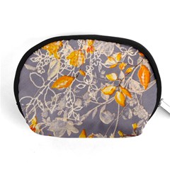 Fabric Floral Background Accessory Pouch (medium)