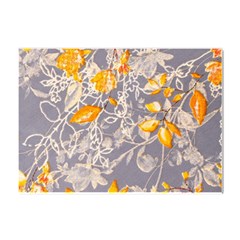 Fabric Floral Background Crystal Sticker (a4)