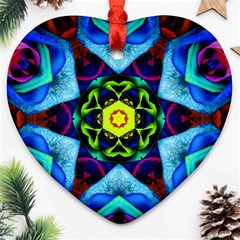 Abstract Kaleidoscope Digital Ornament (heart)