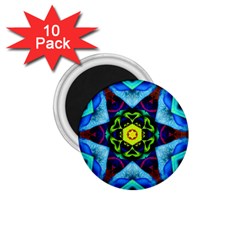 Abstract Kaleidoscope Digital 1 75  Magnets (10 Pack) 