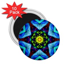 Abstract Kaleidoscope Digital 2 25  Magnets (10 Pack) 