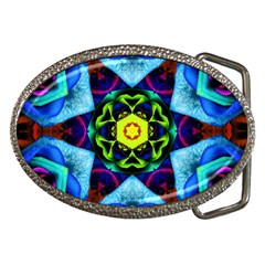 Abstract Kaleidoscope Digital Belt Buckles