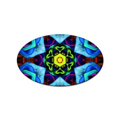 Abstract Kaleidoscope Digital Sticker (oval)