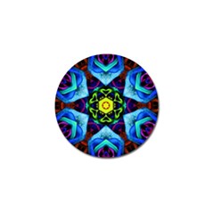 Abstract Kaleidoscope Digital Golf Ball Marker by Jancukart