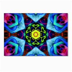 Abstract Kaleidoscope Digital Postcards 5  X 7  (pkg Of 10) by Jancukart