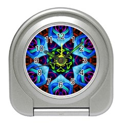 Abstract Kaleidoscope Digital Travel Alarm Clock