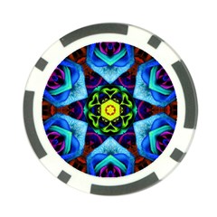 Abstract Kaleidoscope Digital Poker Chip Card Guard by Jancukart