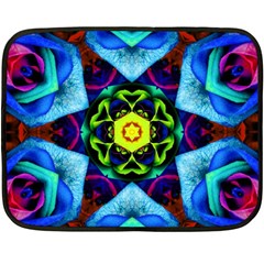 Abstract Kaleidoscope Digital Fleece Blanket (mini)