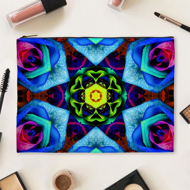 Abstract Kaleidoscope Digital Cosmetic Bag (XL)