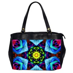 Abstract Kaleidoscope Digital Oversize Office Handbag (2 Sides)