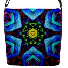 Abstract Kaleidoscope Digital Flap Closure Messenger Bag (s) by Jancukart