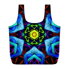 Abstract Kaleidoscope Digital Full Print Recycle Bag (l)