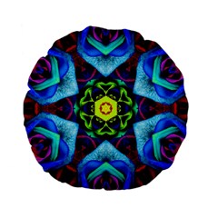 Abstract Kaleidoscope Digital Standard 15  Premium Flano Round Cushions by Jancukart