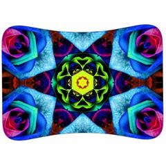 Abstract Kaleidoscope Digital Velour Seat Head Rest Cushion