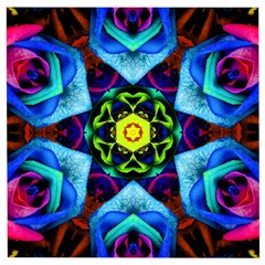 Abstract Kaleidoscope Digital Wooden Puzzle Square by Jancukart