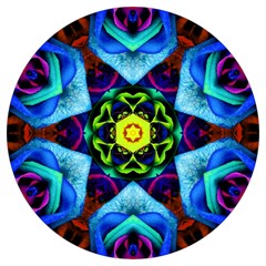 Abstract Kaleidoscope Digital Round Trivet